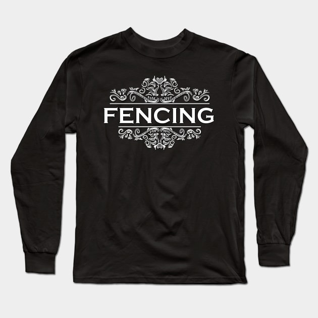 Sports Fencing Long Sleeve T-Shirt by Shop Ovov